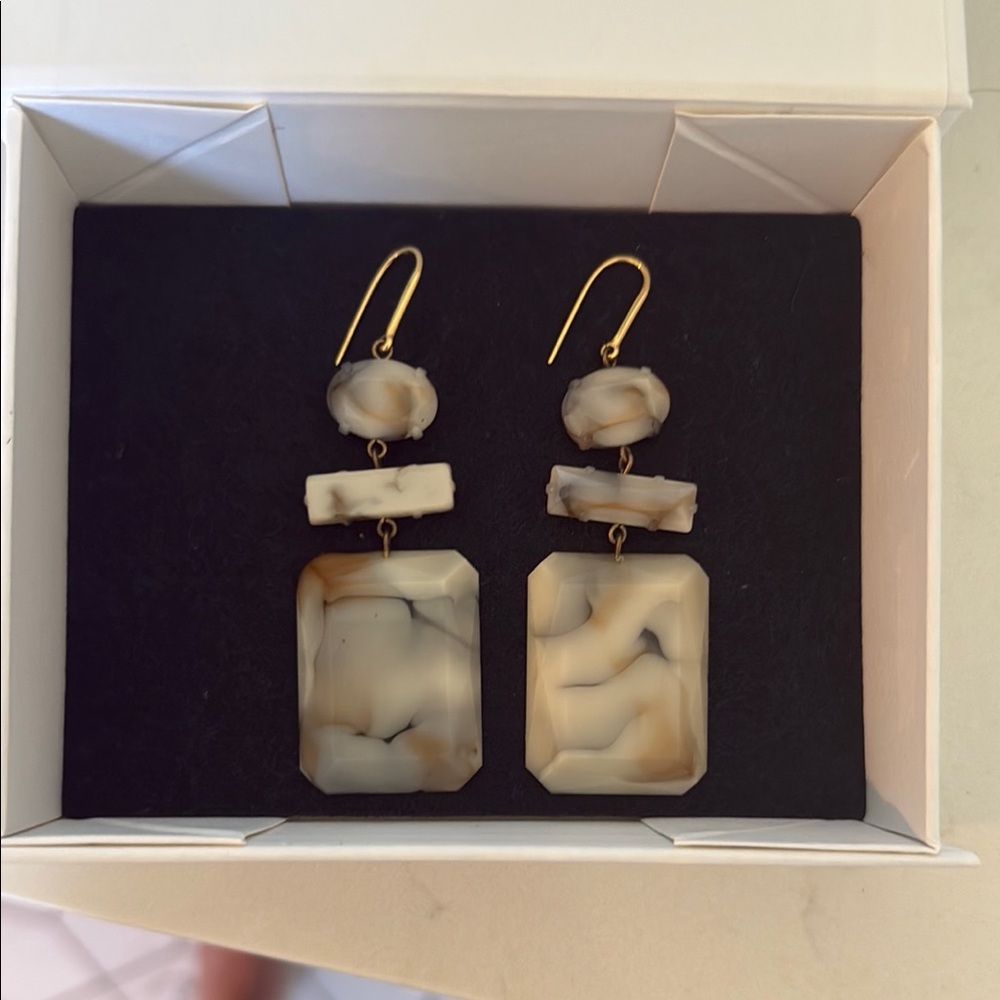 Isabel Marant Cream and Brown Earrings